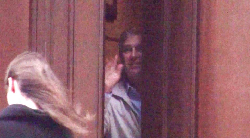 Prince Andrew photographed from inside Epstein's New York mansion - Mail on Sunday