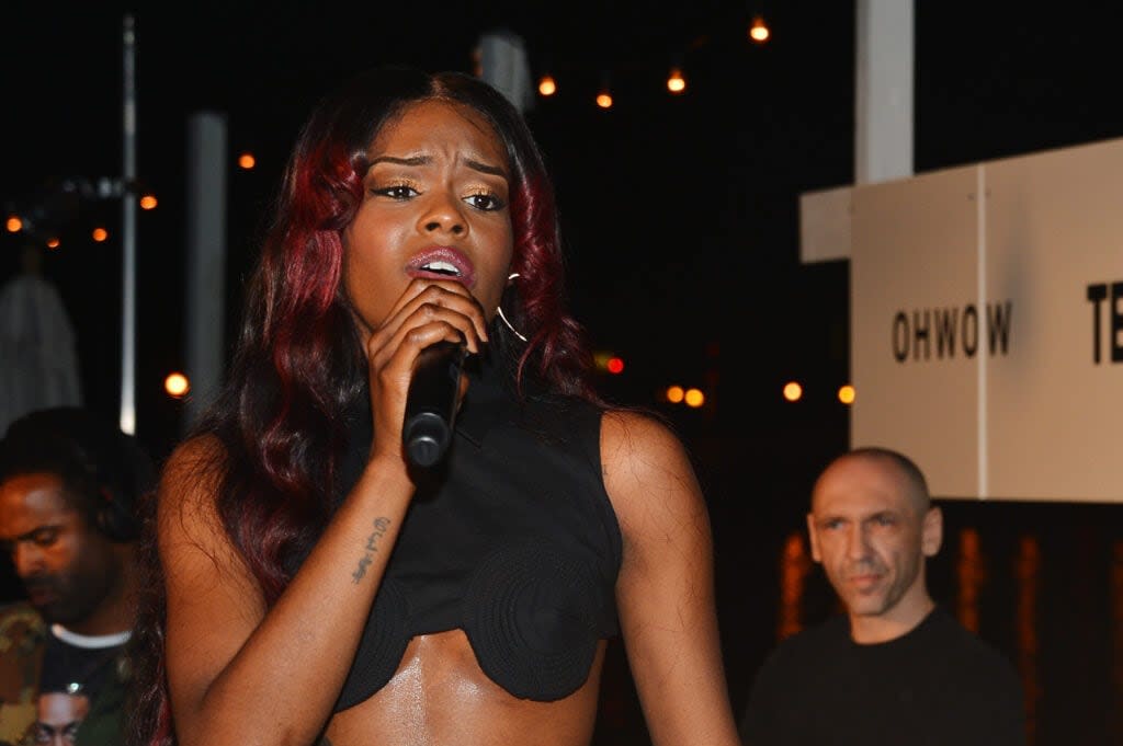 Azealia Banks performs onstage at the OHWOW & HTC celebration of the release of “TERRYWOOD” with Terry Richardson at The Standard Hotel & Spa on December 7, 2012 in Miami Beach, Florida. (Photo by Frazer Harrison/Getty Images for HTC)