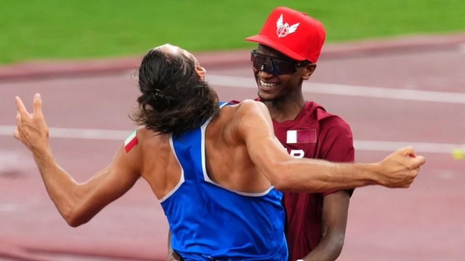 Mutaz Barshim y Gianmarco Tamberi