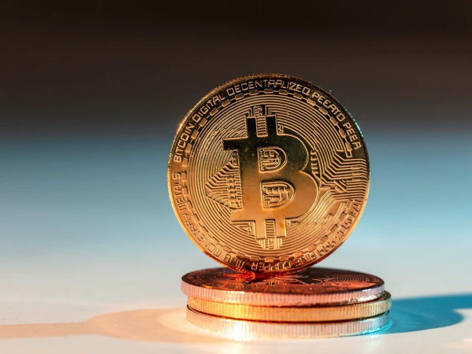 Bitcoin is down more than 60 per cent since its price record in November 2021 (Getty Images)