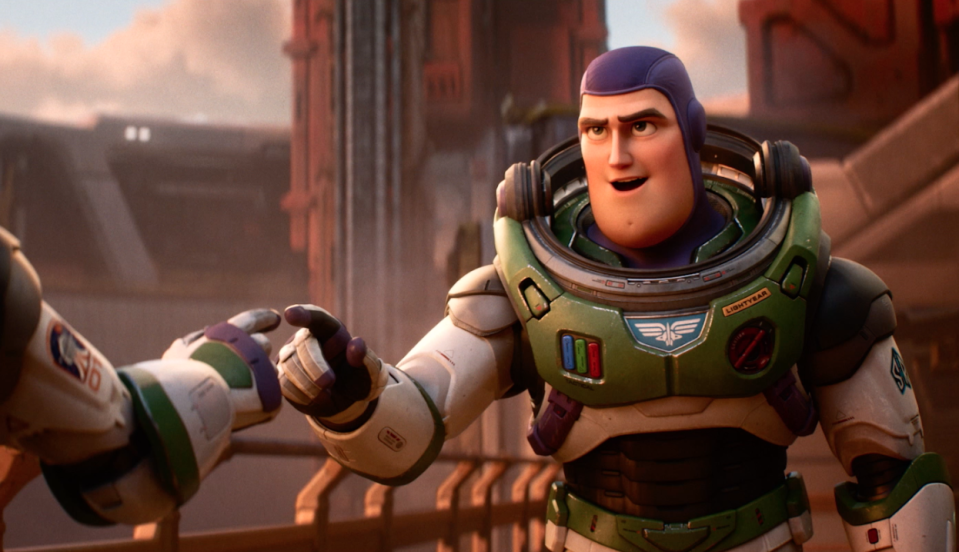 Lightyear stars Chris Evans as the real life Buzz Lightyear (Disney)