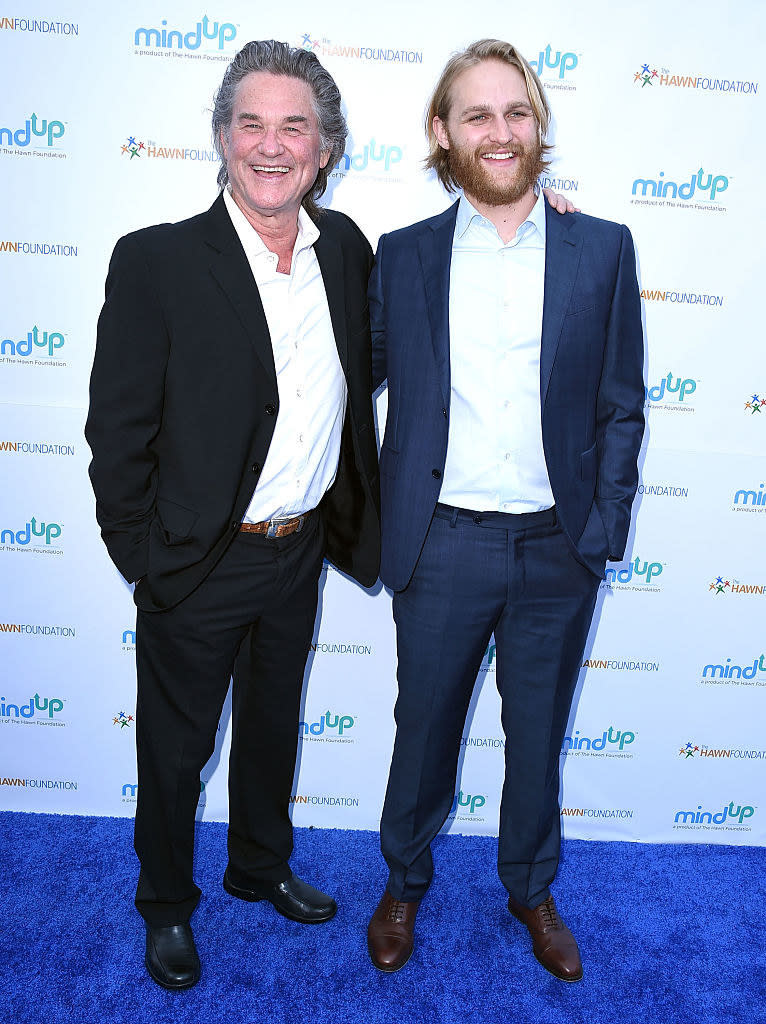 Kurt and Wyatt smiling on the red carpet