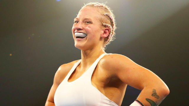 Why Ebanie Bridges wears lingerie at boxing weigh-ins, Eddie Hearn