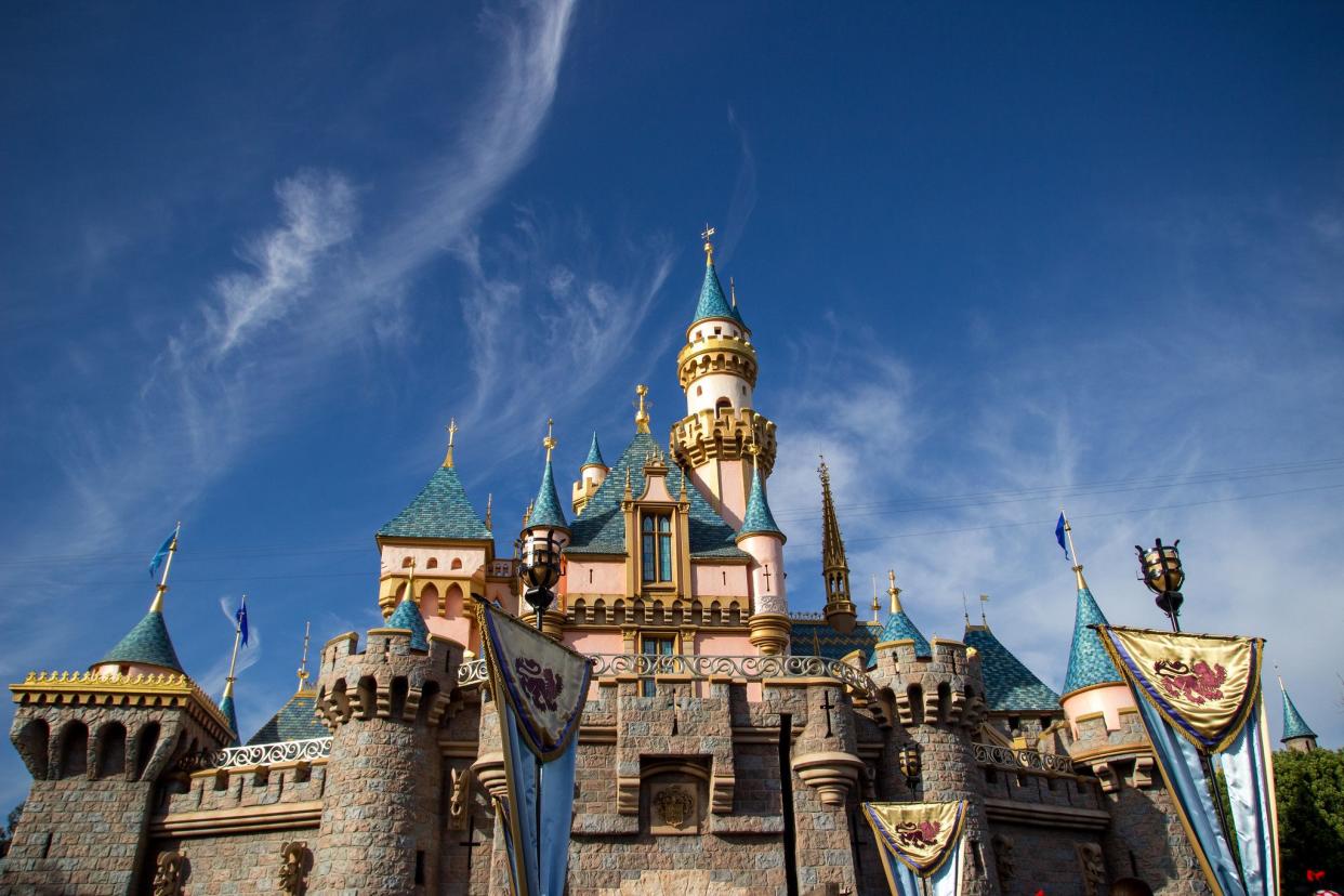 The Sleeping Beauty Castle in Disneyland.