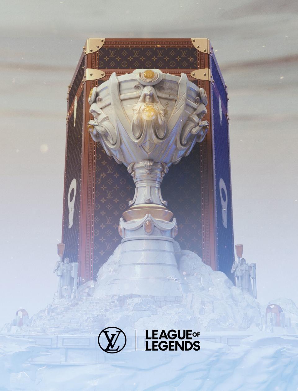 Louis Vuitton enters eSports via a new luxury trunk that holds the League of Legends trophy. 