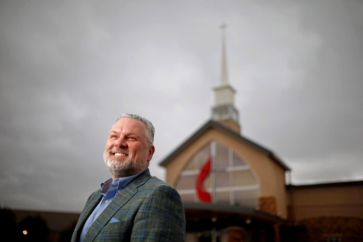 The Rev. Mark Foster, senior pastor of Acts II United Methodist Church in Edmond, is seen in 2022.
