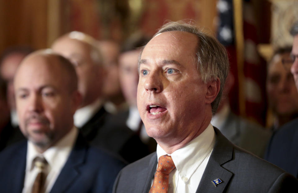 State Assembly Speaker Robin Vos, R-Rochester, holds a press conference in the Assembly parlor, Dec. 4, 2018, at the Capitol in Madison. (Photo: Steve Apps/Wisconsin State Journal via AP)