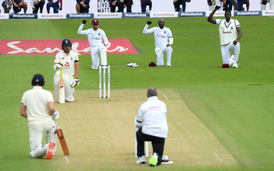 Taking the knee - Jason Holder disappointed at England's decision to stop taking the knee - GETTY