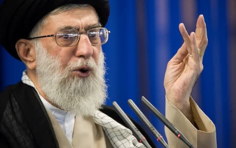 Ayatollah Ali Khamenei said Iran would not bow to US pressure - Credit: Morteza Nikoubazl/REUTERS