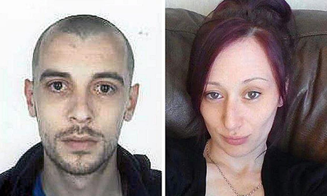 <span>Lamara Bell, right, lay dying in a crashed car for three days after the incident was reported to police. The crash killed her partner, John Yuill, left.<br></span><span>Photograph: Police Scotland/PA</span>