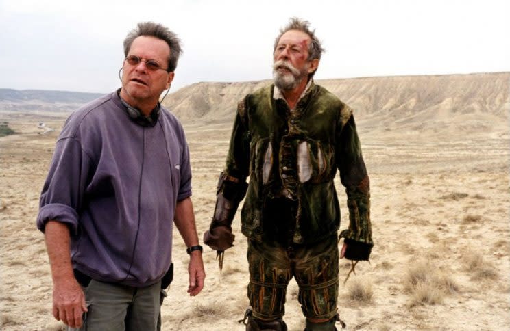 Wrapped… Terry Gilliam has finally wrapped his ‘cursed’ Don Quixote movie – Credit: Low Key Productions