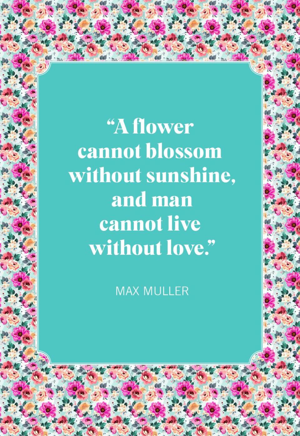 max muller flower quotes