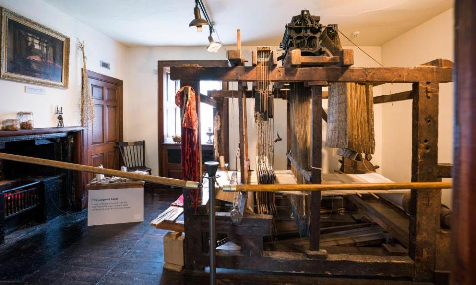 The family loom inside Andrew Carnegie’s birthplace, Dunfermline.