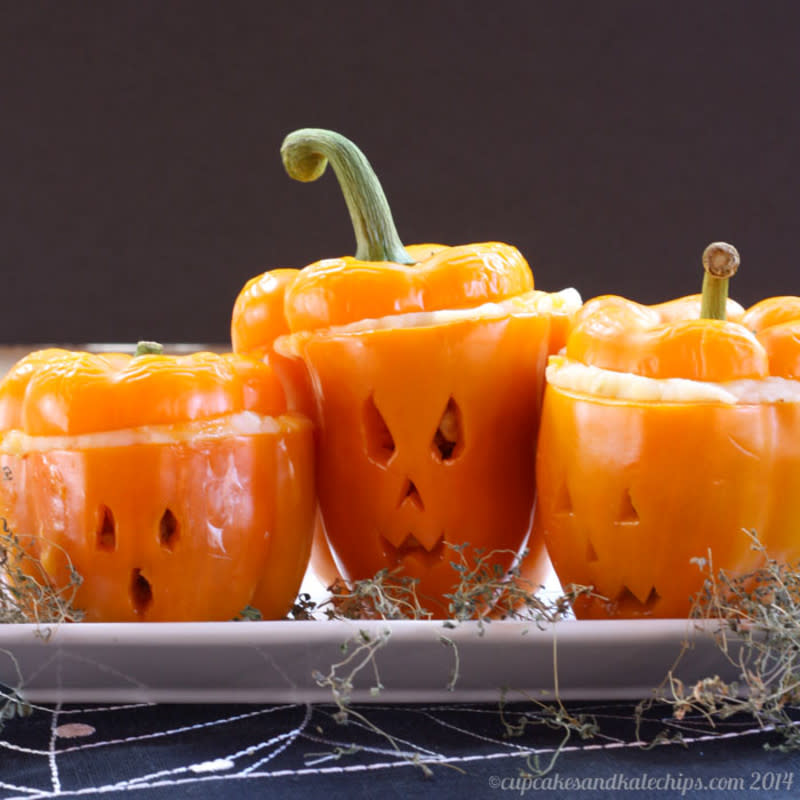 <p>Cupcakes and Kale Chips</p><p>You'll have heads turning with this spooky twist on shepherd's pie.</p><p><strong>Get the recipe: <a href="http://cupcakesandkalechips.com/shepherds-pie-stuffed-peppers/" rel="nofollow noopener" target="_blank" data-ylk="slk:Jack O’ Lantern Shepherd’s Pie Stuffed Peppers;elm:context_link;itc:0;sec:content-canvas" class="link rapid-noclick-resp">Jack O’ Lantern Shepherd’s Pie Stuffed Peppers</a></strong></p>