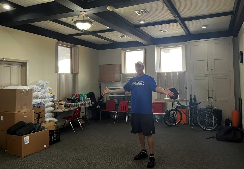 Bert Miuccio, executive director of United Way of Lebanon County, said the nearly empty room in which he stood Saturday had been packed full of school supplies before the back-to-school event began.