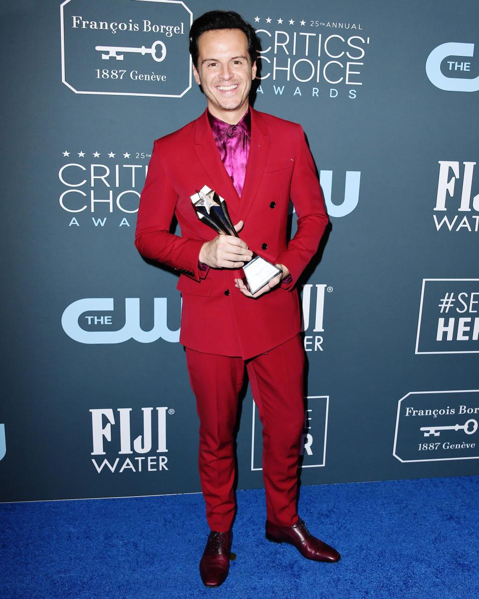 Andrew Scott at the Critics' Choice Awards in Santa Monica, January 12, 2020.