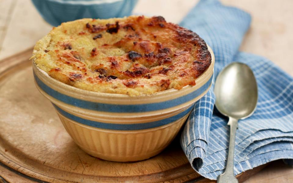 Harvest potato pudding from English Regional Cooking by Carol Wilson