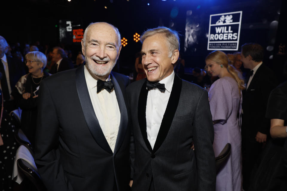 (L-R) Michael G. Wilson and Christoph Waltz - Credit: Ryan Miller/Capture Imaging