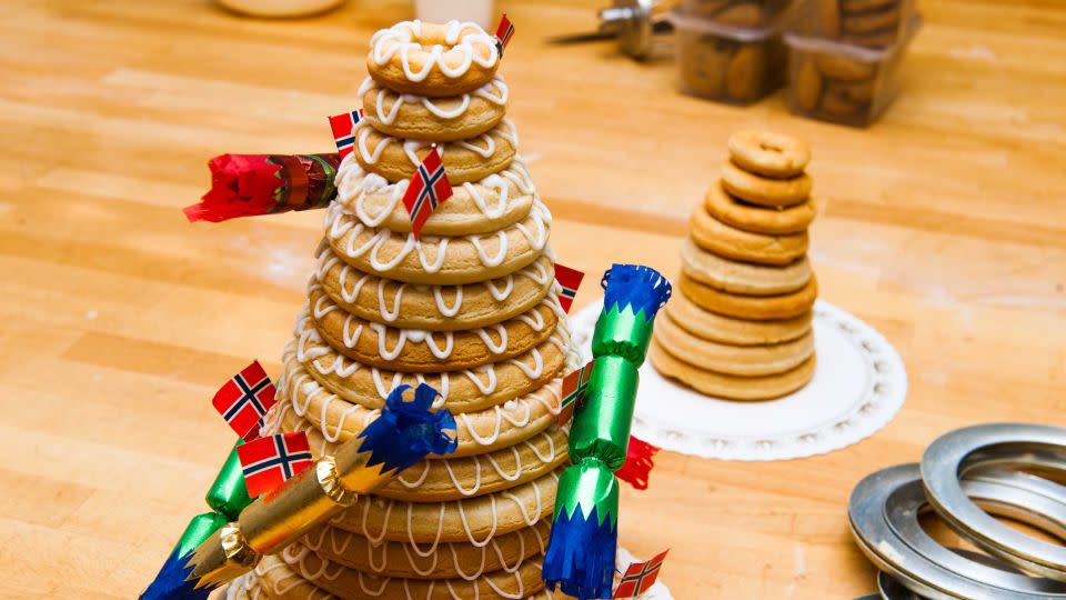 This is a traditional Norwegian marzipan ring cake. - V. Belov/Shutterstock/Shutterstock / V. Belov