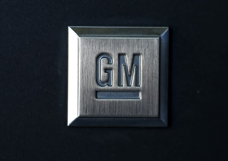 El logotipo del fabricante de automóviles General Motors, fotografiado en un concesionario de la marca Chevrolet en Colma (California, EEUU) el 25 de julio de 2018 (Justin Sullivan)