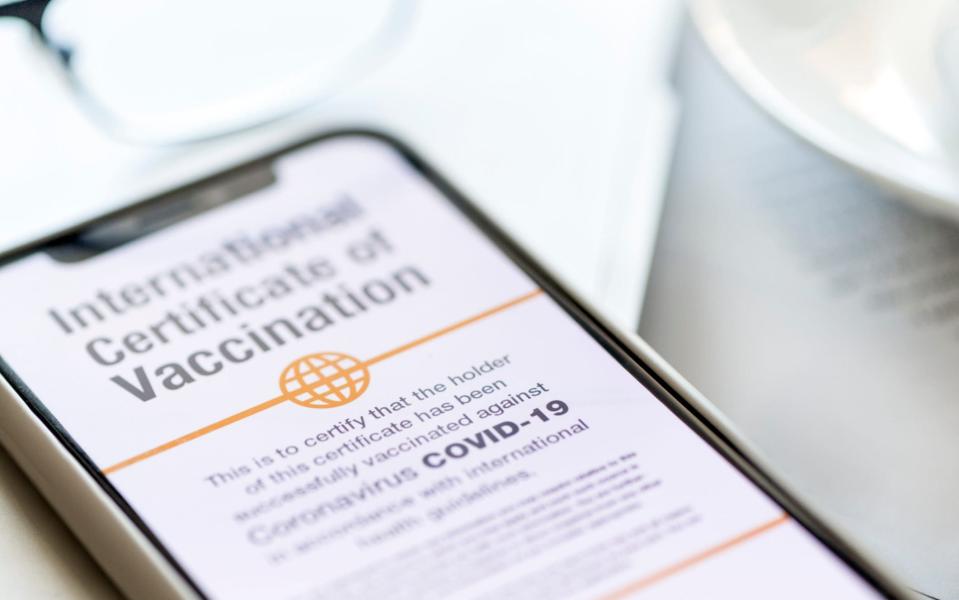 "The UK Government should also be spearheading an international campaign to establish a worldwide vaccine passport." - Getty