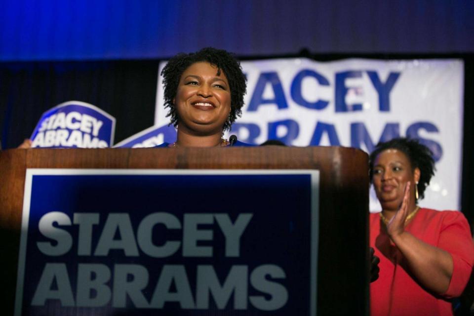 Stacey Abrams on the campaign trail (Getty)