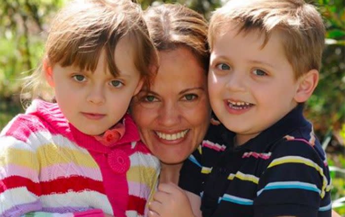 Maria Claudia Lutz with her children 11-year-old Elisa and 10-year-old Martin. Image: Facebook