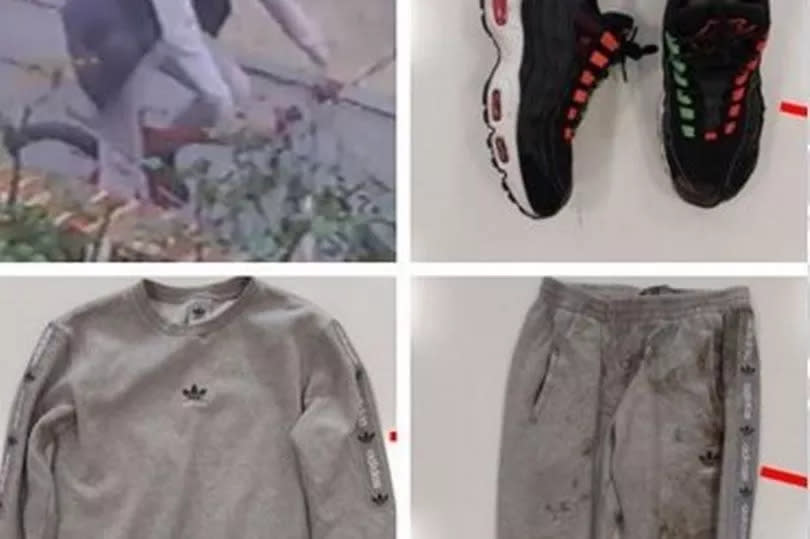 Luke Slater's mucky grey tracksuit helped police officers identify him from CCTV -Credit:Kent Police