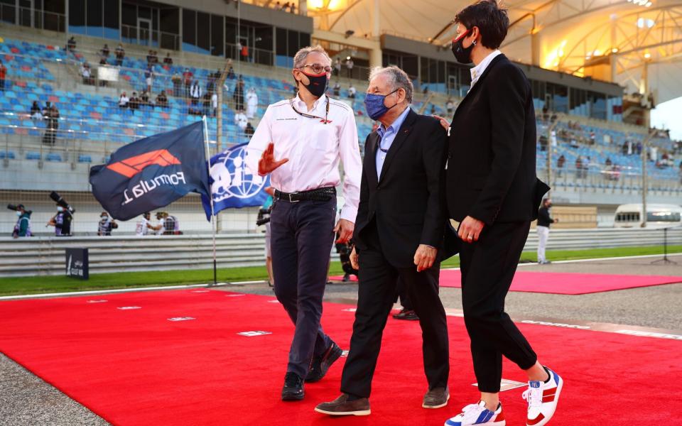 Former Lamborghini chairman Stefano Domenicali (left) must drive his beloved sport to safer ground after pandemic disruption - Dan Istitene - Formula 1 