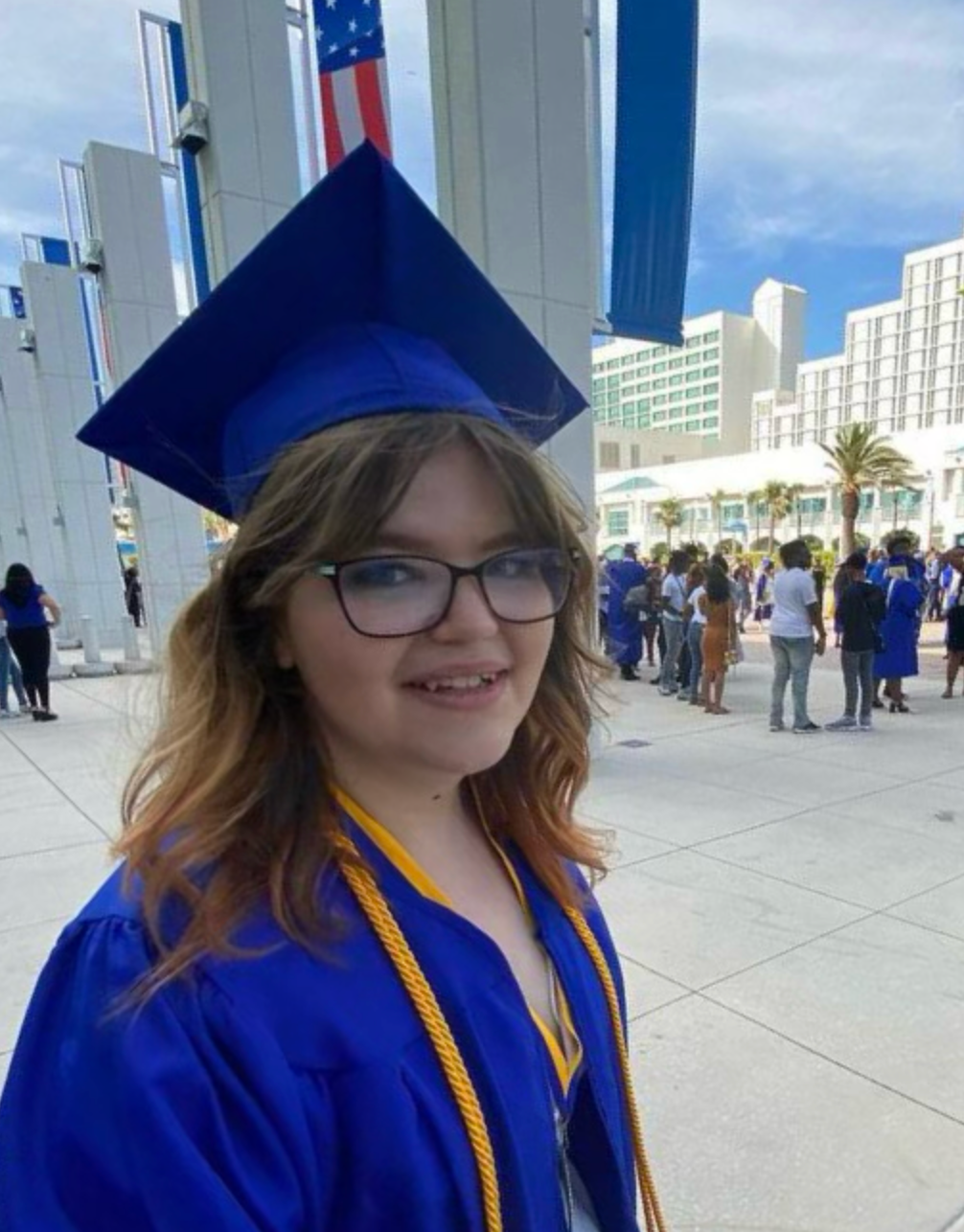 Although she spent the majority of her senior year without a place to call home, Summer Snow graduated as part of Mainland High School's Class of 2023.