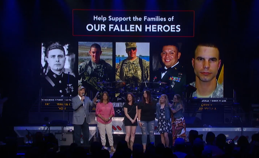 Tunnel to Towers honored five Gold Star families and the family of a fallen police officer at a concert in downtown Nashville.