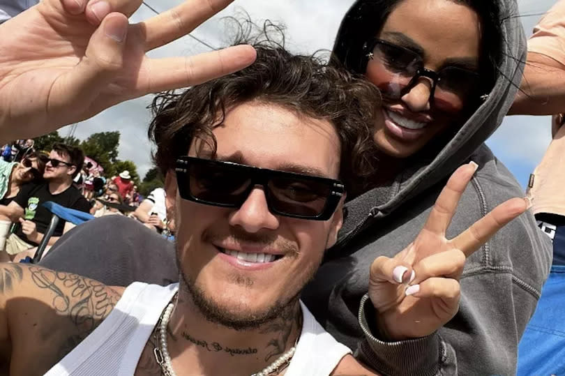 Katie Price and JJ Slater at Isle of Wight Festival this weekend