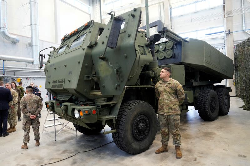 FILE PHOTO: U.S. Army presents HIMARS in Tapa military base