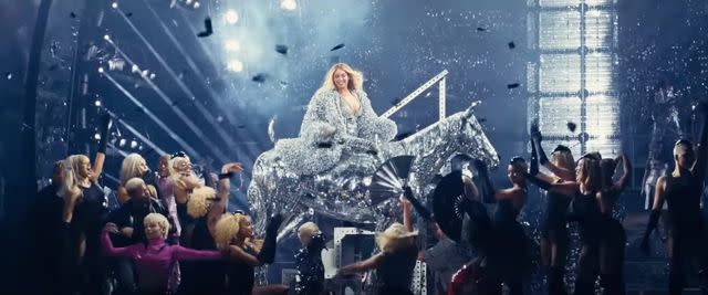 <p>BeyoncÃ©/ YouTube</p> Beyoncé in the trailer for 'Renaissance: A Film By Beyoncé'