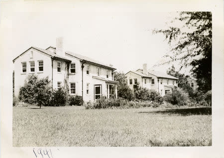 Army residences, some of which are almost a century old and which house lead hazards, are pictured at Fort Benning, Georgia U.S. in this undated archival handout photo obtained by Reuters August 15, 2018. To match Special Report USA-MILITARY/HOUSING Courtesy The Columbus Museum, Georgia/Handout via REUTERS ATTENTION EDITORS - THIS IMAGE WAS PROVIDED BY A THIRD PARTY.