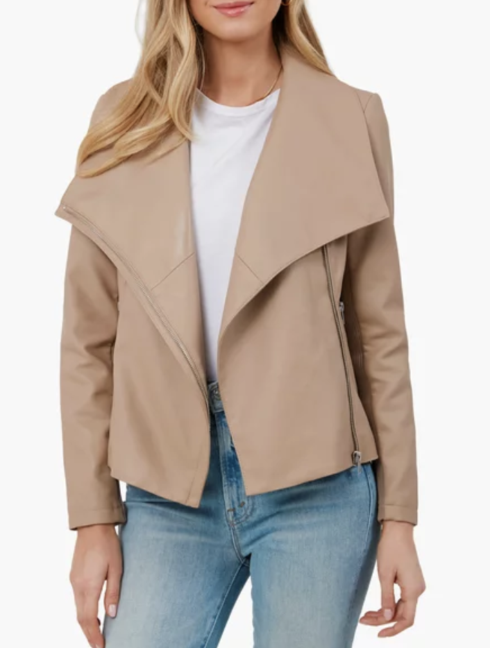 5) Tan Chic Street Jacket