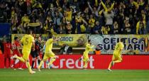 Football Soccer - Villarreal v Liverpool - UEFA Europa League Semi Final First Leg - El Madrigal Stadium, Villarreal, Spain - 28/4/16 Villarreal's Adrian celebrates scoring their first goal Reuters / Albert Gea Livepic