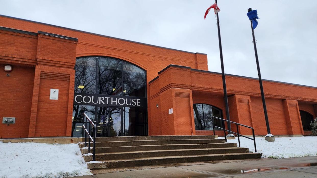 Dustin Lyslo, 29, was sentenced at the Alberta Court of Justice in Camrose, Alta. (Stephen Cook/CBC - image credit)