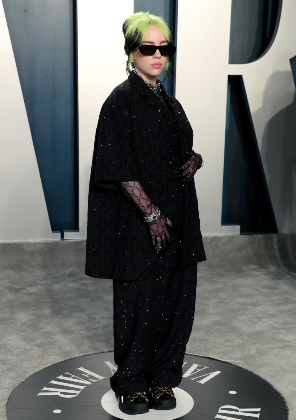 Billie Eilish at the 2020 Vanity Fair Oscar Party.