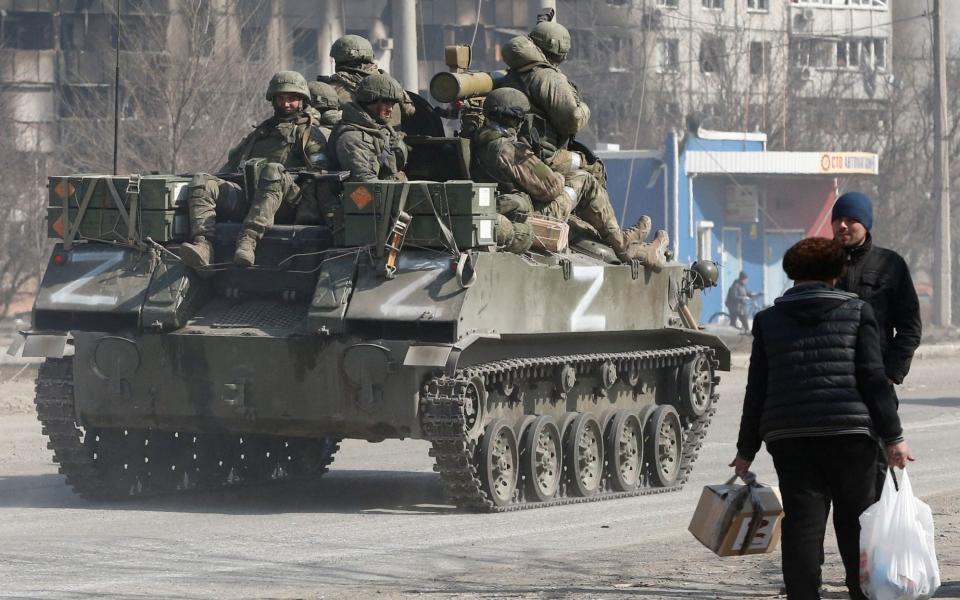 Russian troops in Mariupol - REUTERS/Alexander Ermochenko