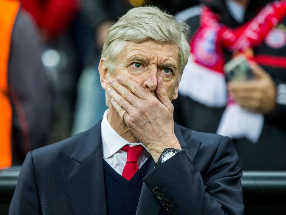 The 5-1 defeat by Bayern Munich now raises the possibility of Arsene Wenger leaving Arsenal (Getty)