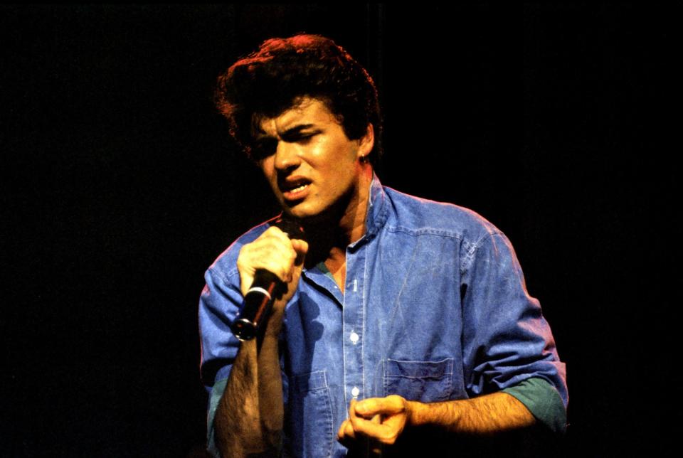 George Michael at the Odeon Hammersmith in London (1983)