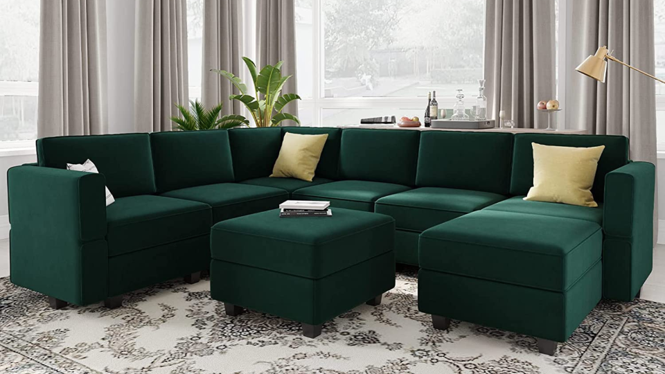 Belffin’s modular sectional couch goes further with adjustable back and armrests.