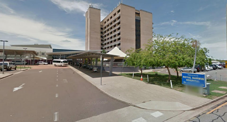 Pictured is Royal Darwin Hospital, where the woman was transported after being mauled by a dog.