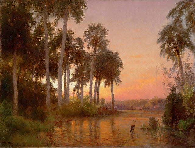 Hermann Herzog's "Sunset in the Florida Hammocks."