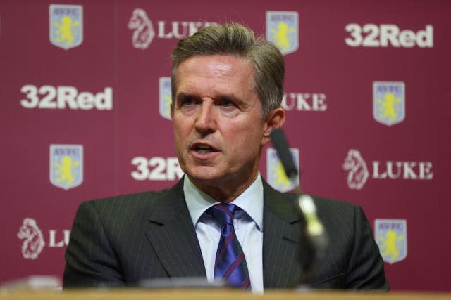 Aston Villa chief executive Christian Purslow