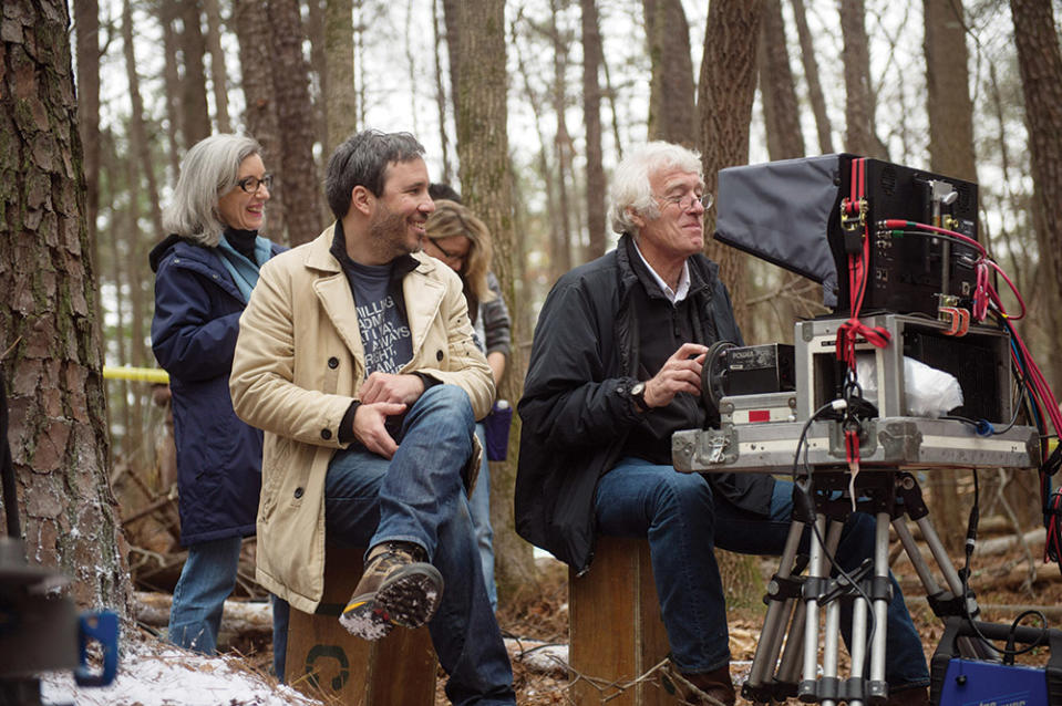 Villeneuve and Roger Deakins on the set of Prisoners, the first of their three collaborations, followed by Sicario and Blade Runner 2049.