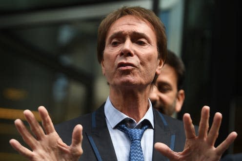 <span class="caption">Sir Cliff Richard: what BBC did was an abuse of free speech.</span> <span class="attribution"><span class="source">Victoria Jones/PA Wire/PA Images</span></span>