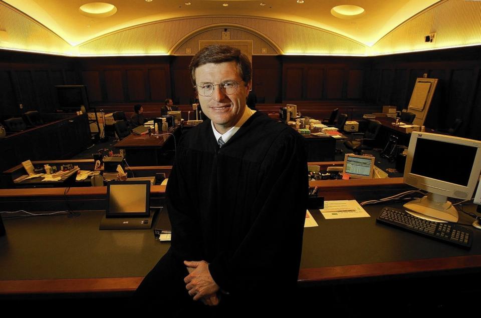 United States District Judge Cormac J. Carney in the Ronald Reagan Federal Building and Courthouse in Santa Ana.