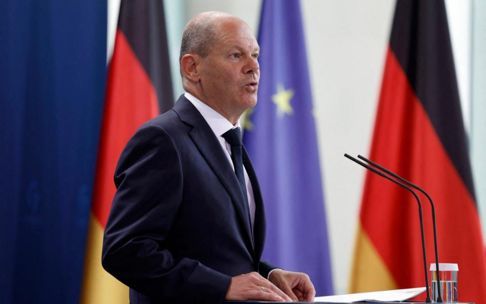 German Chancellor Olaf Scholz gas sales tax energy bills household Putin crisis - Odd ANDERSEN / AFP